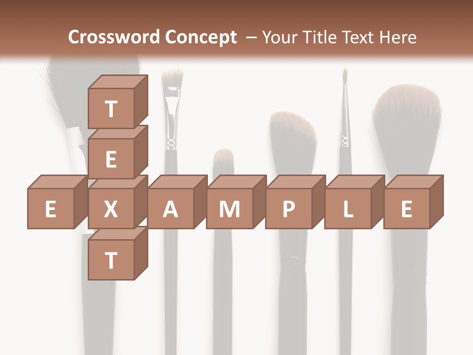 Stage Work Make Up PowerPoint Template