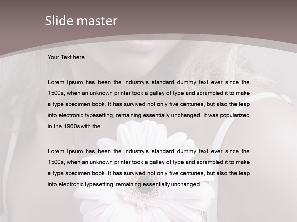 Medicine Shoulders Flower PowerPoint Template