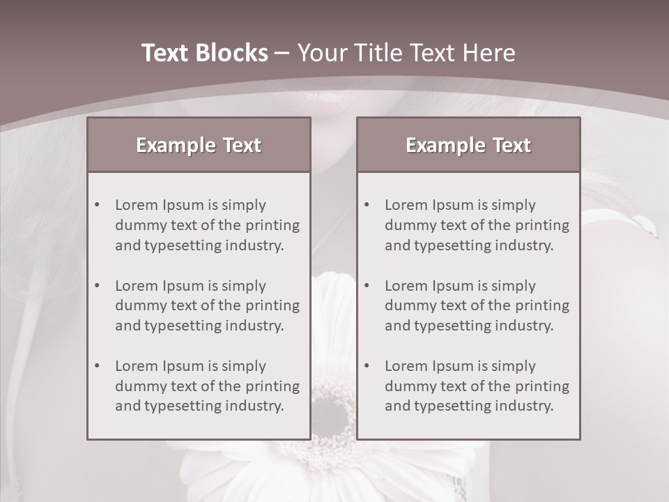 Medicine Shoulders Flower PowerPoint Template