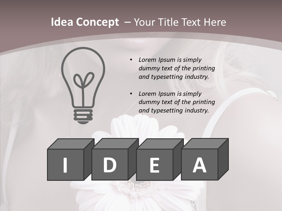 Medicine Shoulders Flower PowerPoint Template