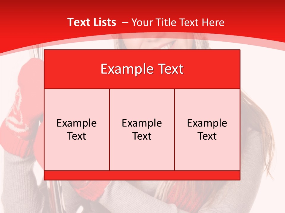 Competition Female Lifestyle PowerPoint Template