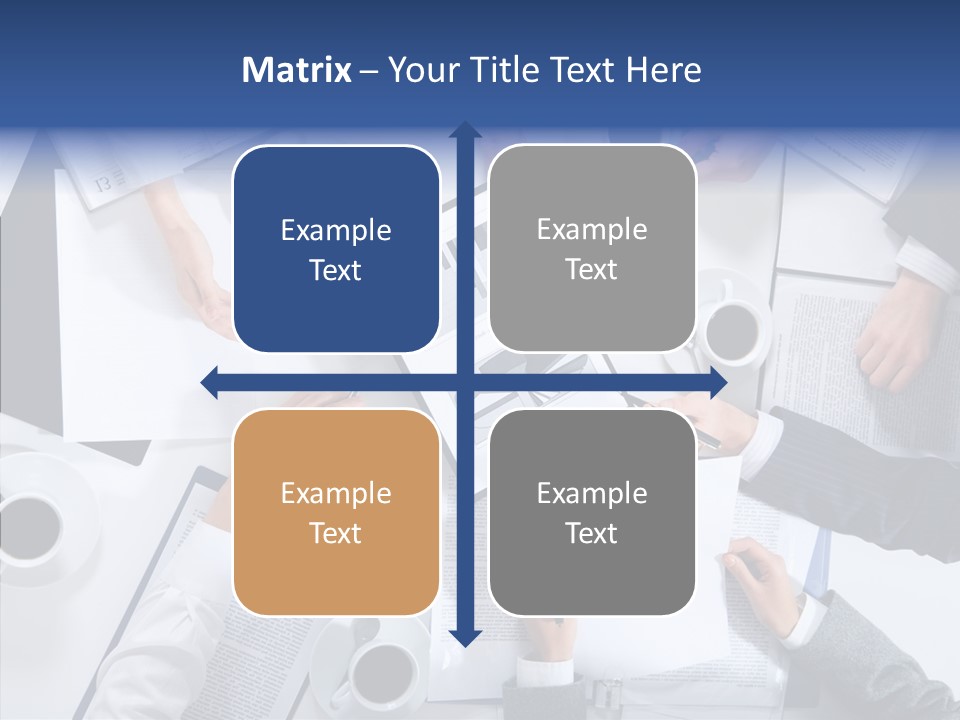 Discussion Desk Cup PowerPoint Template