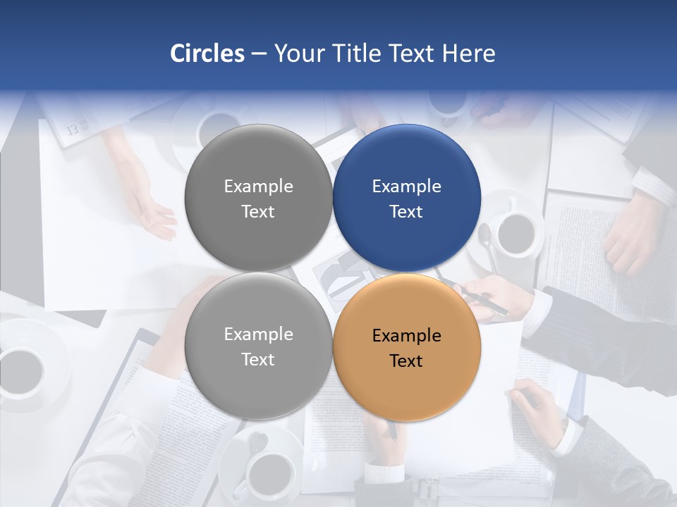 Discussion Desk Cup PowerPoint Template