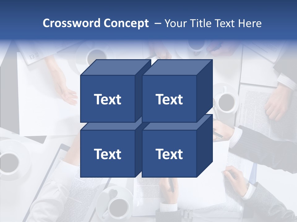 Discussion Desk Cup PowerPoint Template