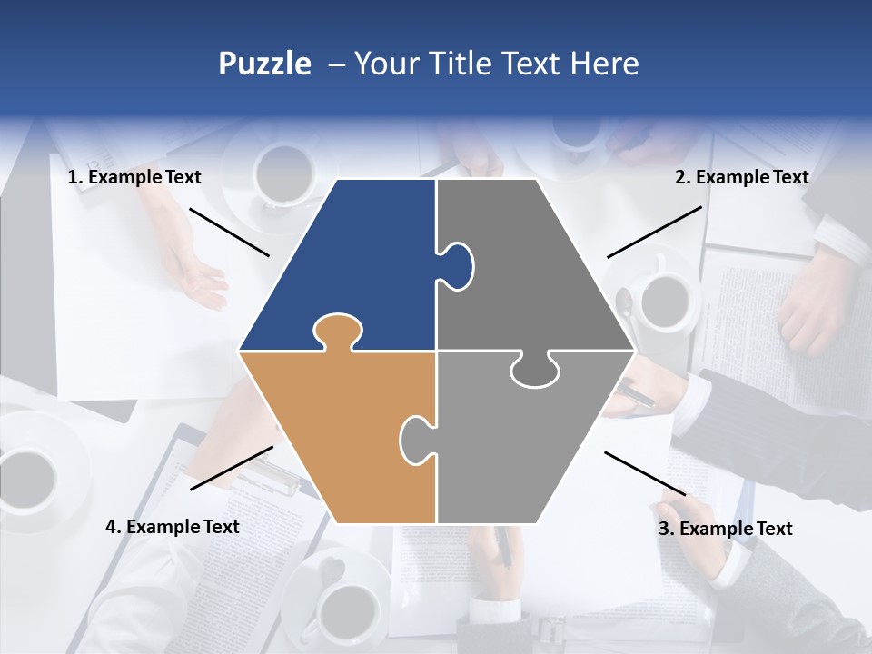 Discussion Desk Cup PowerPoint Template