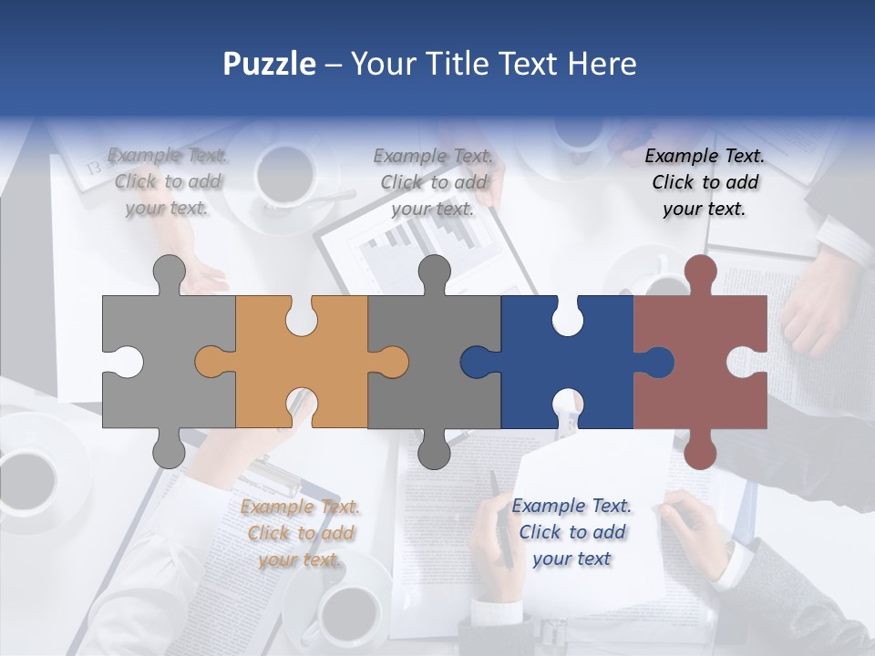 Discussion Desk Cup PowerPoint Template
