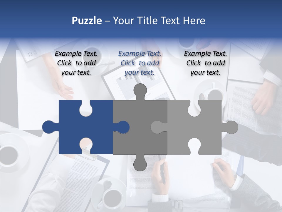 Discussion Desk Cup PowerPoint Template