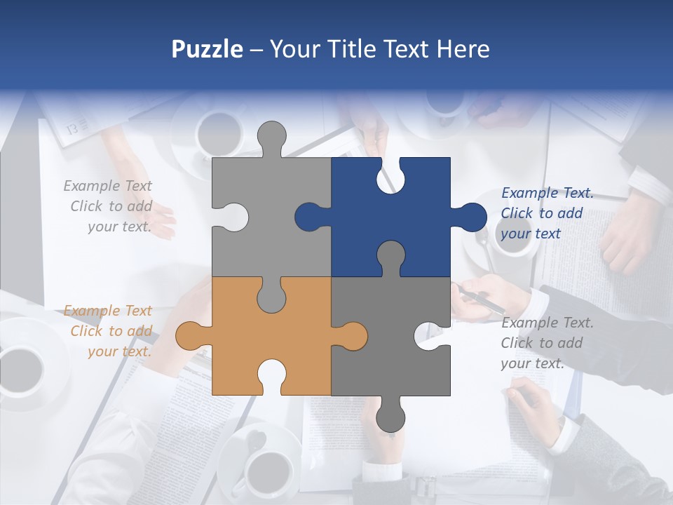 Discussion Desk Cup PowerPoint Template