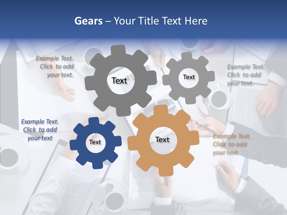 Discussion Desk Cup PowerPoint Template
