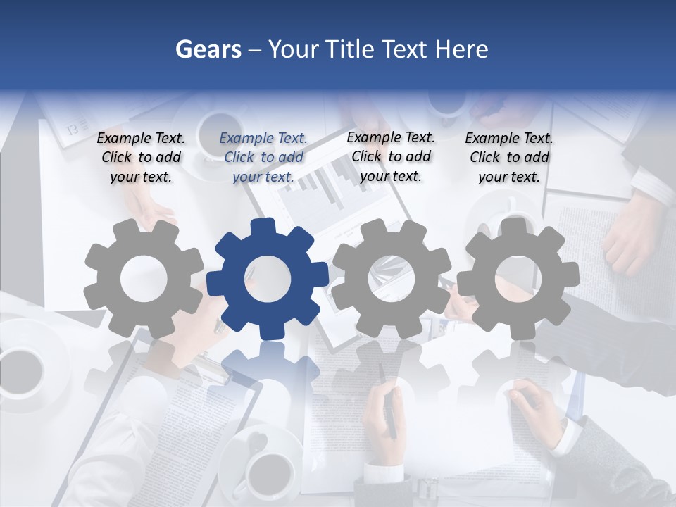 Discussion Desk Cup PowerPoint Template