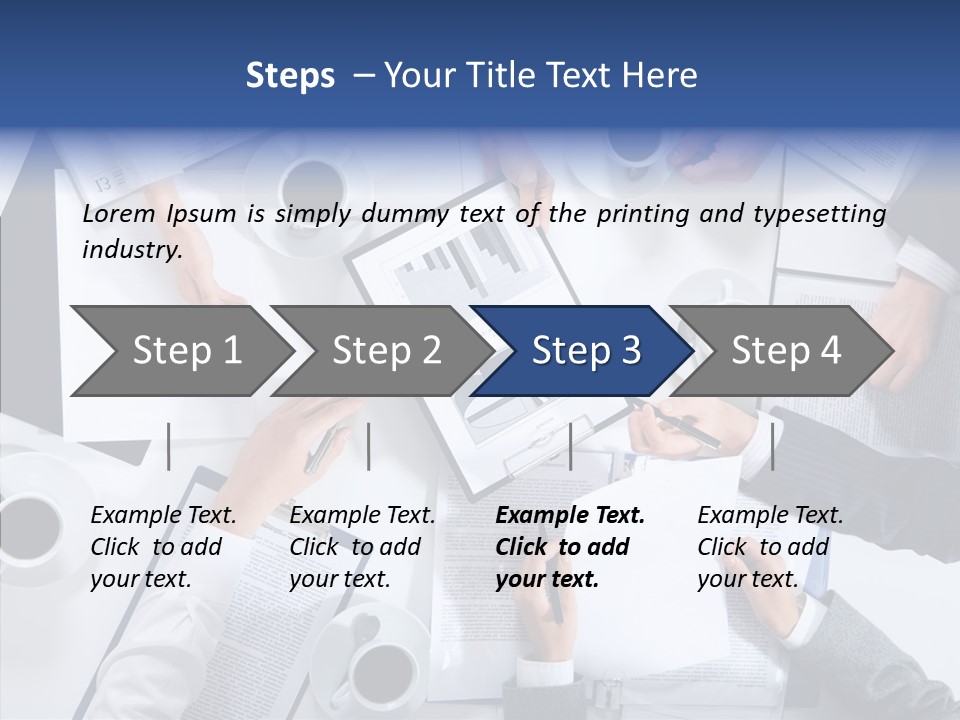 Discussion Desk Cup PowerPoint Template