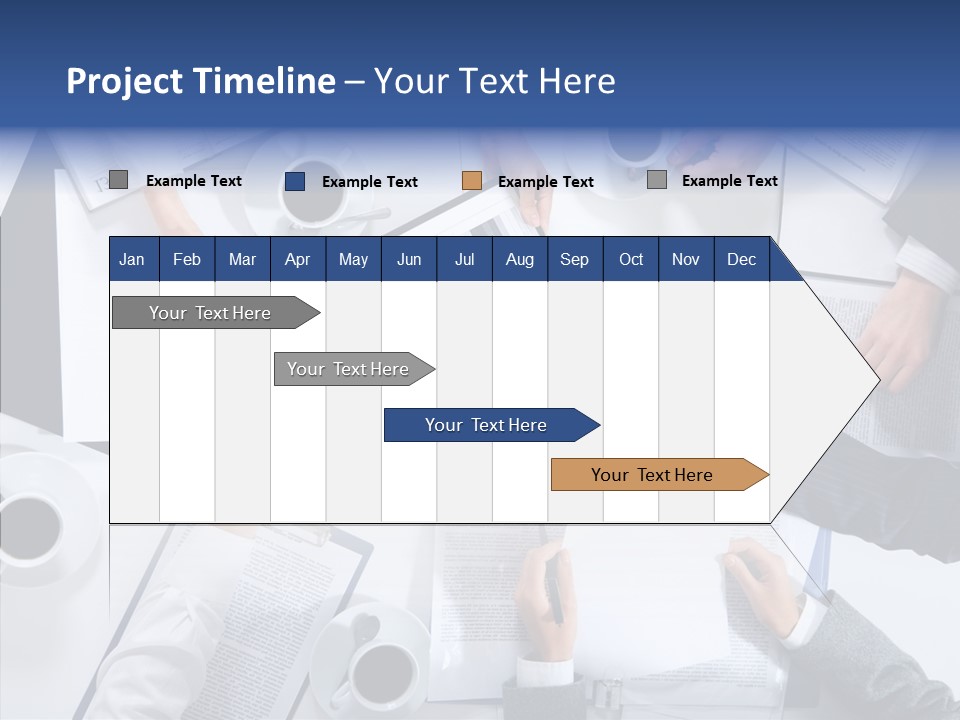 Discussion Desk Cup PowerPoint Template