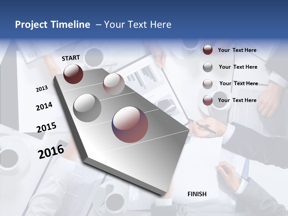 Discussion Desk Cup PowerPoint Template