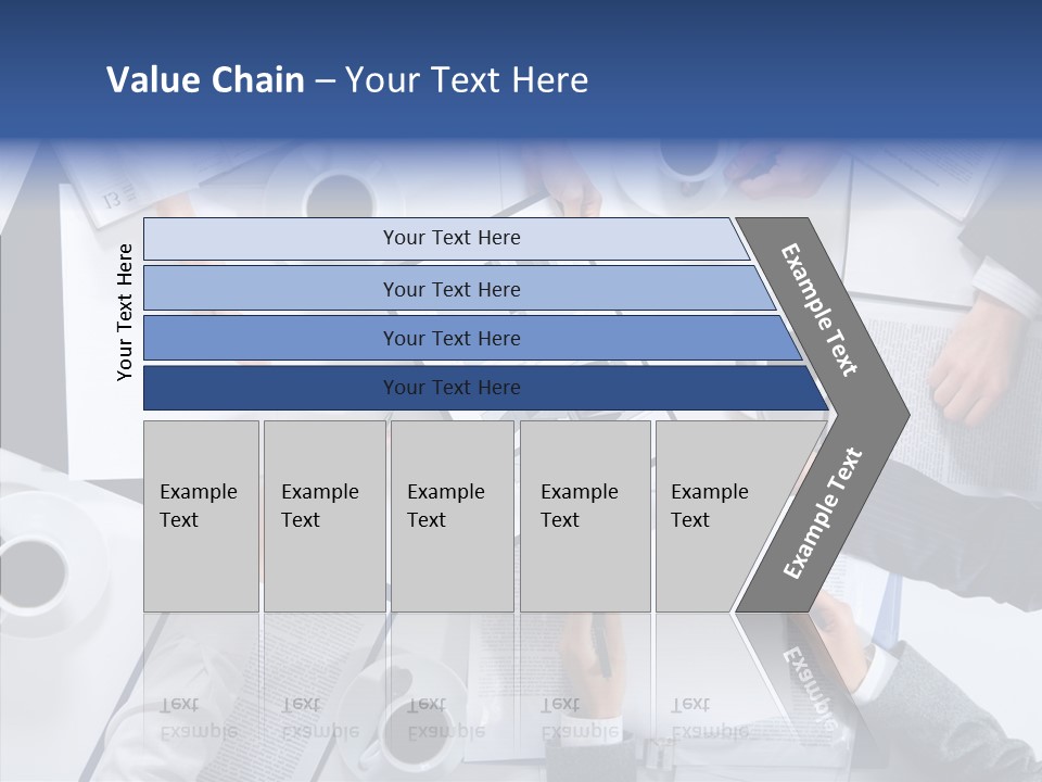 Discussion Desk Cup PowerPoint Template