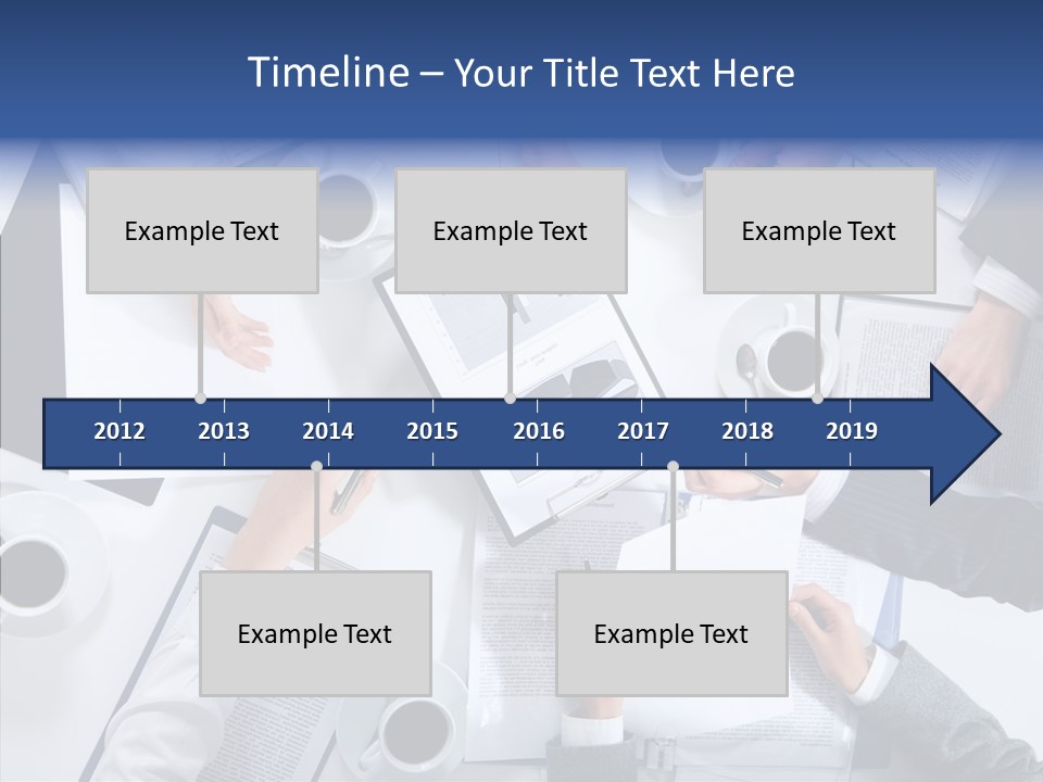 Discussion Desk Cup PowerPoint Template