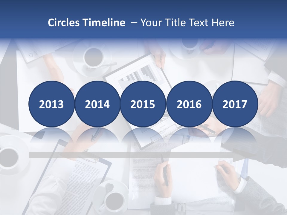 Discussion Desk Cup PowerPoint Template