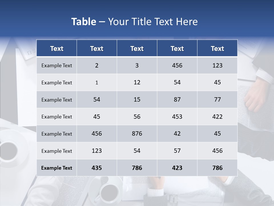 Discussion Desk Cup PowerPoint Template