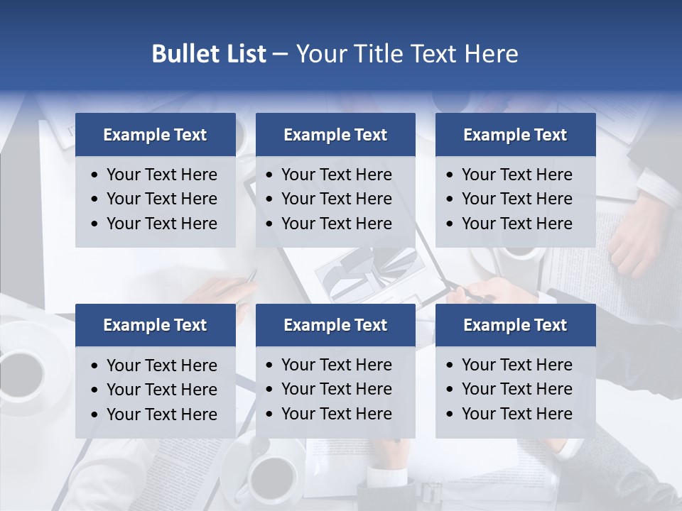 Discussion Desk Cup PowerPoint Template