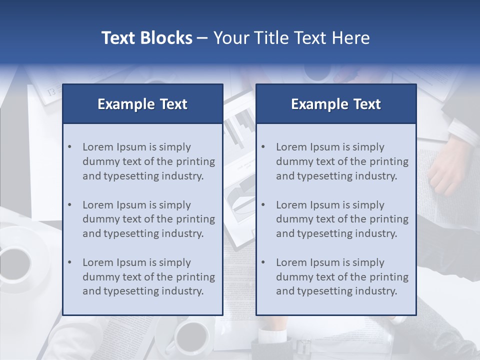 Discussion Desk Cup PowerPoint Template