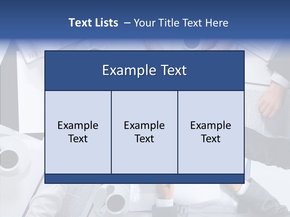 Discussion Desk Cup PowerPoint Template