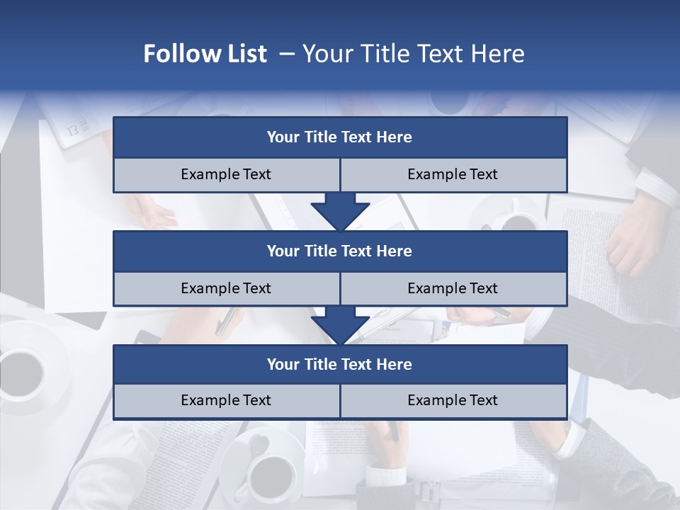 Discussion Desk Cup PowerPoint Template