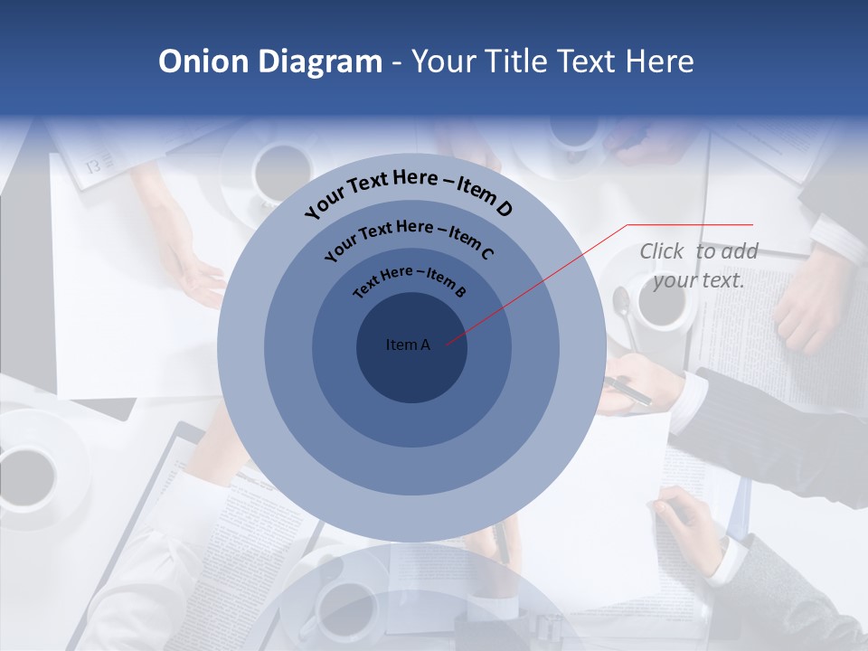Discussion Desk Cup PowerPoint Template