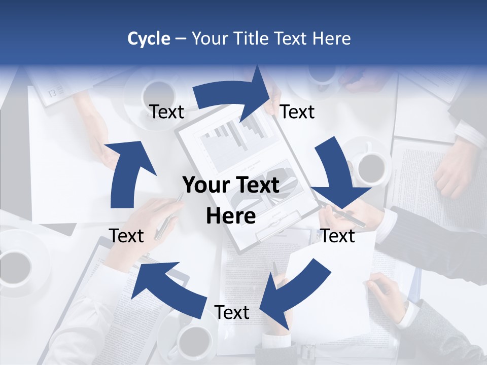 Discussion Desk Cup PowerPoint Template