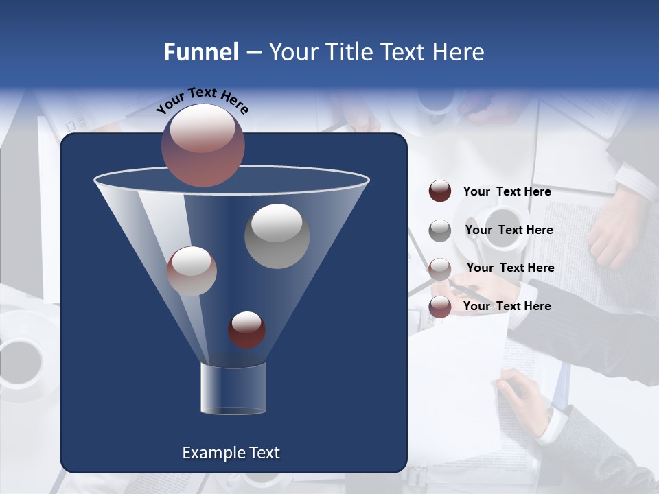 Discussion Desk Cup PowerPoint Template