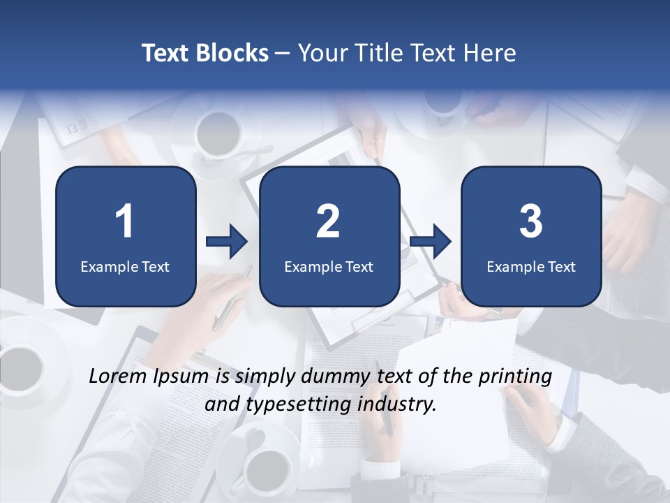 Discussion Desk Cup PowerPoint Template