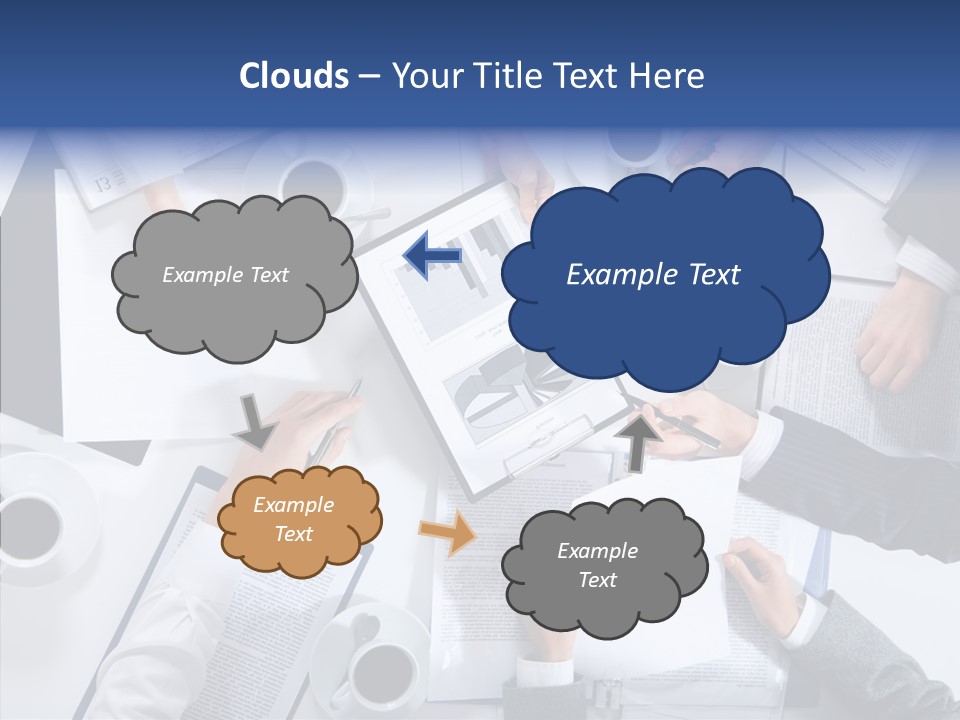 Discussion Desk Cup PowerPoint Template