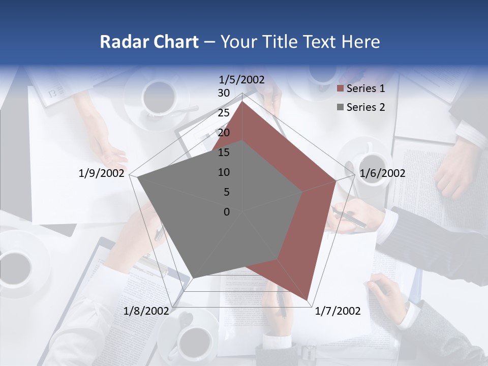 Discussion Desk Cup PowerPoint Template