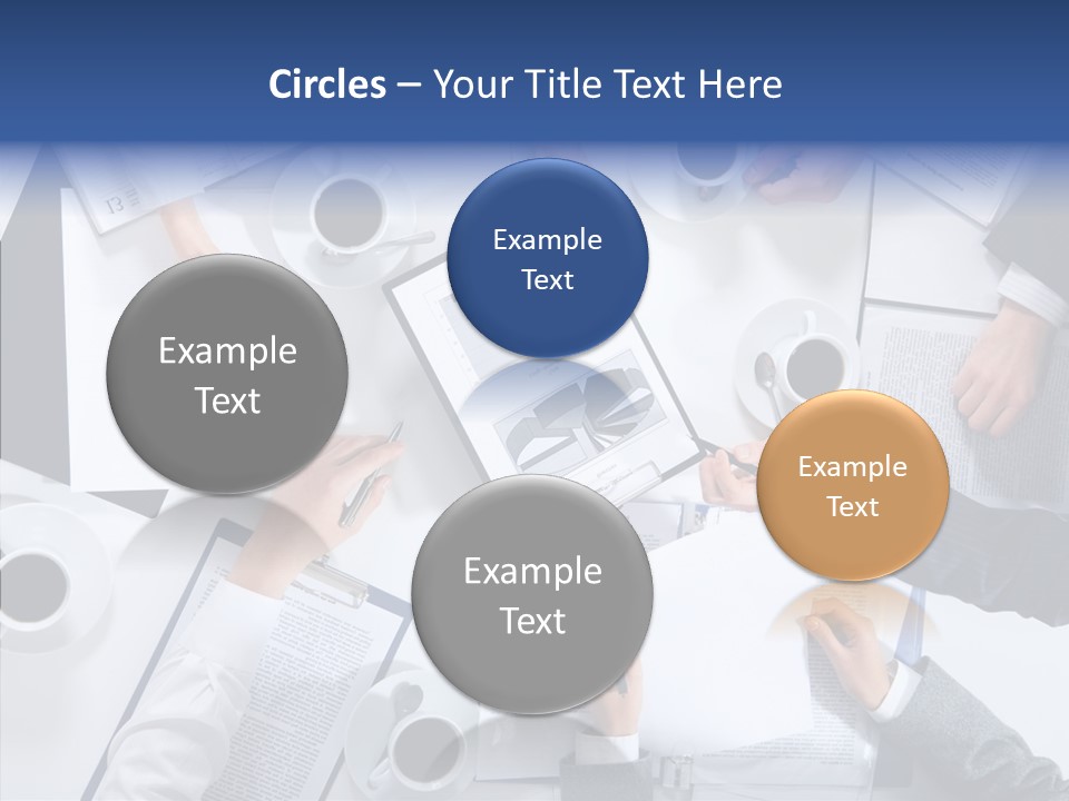 Discussion Desk Cup PowerPoint Template