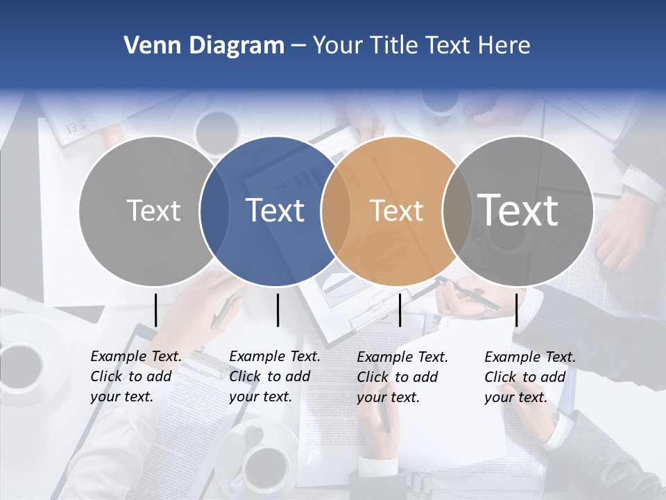 Discussion Desk Cup PowerPoint Template
