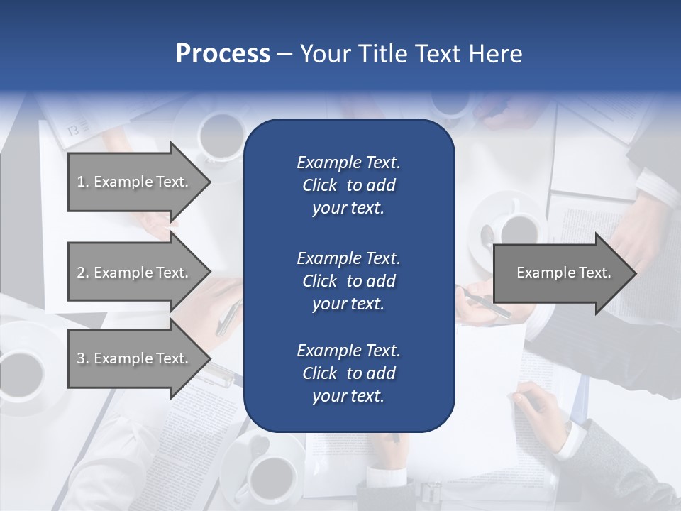 Discussion Desk Cup PowerPoint Template
