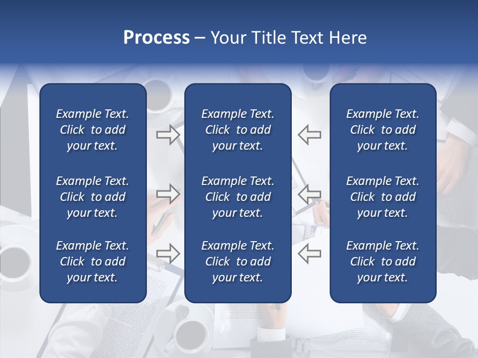 Discussion Desk Cup PowerPoint Template