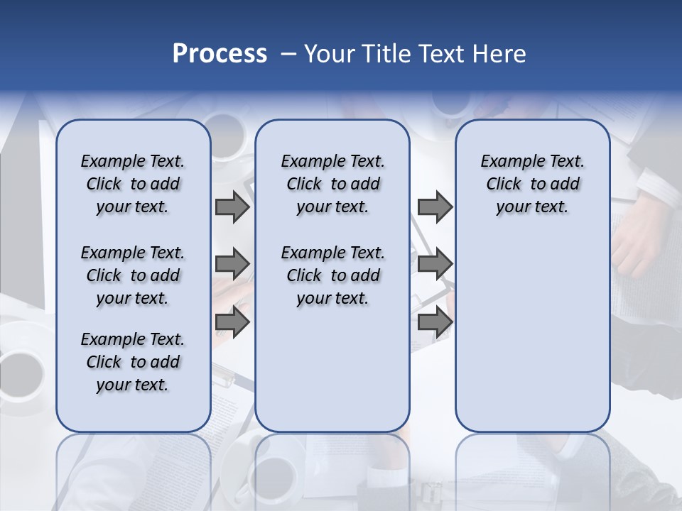 Discussion Desk Cup PowerPoint Template