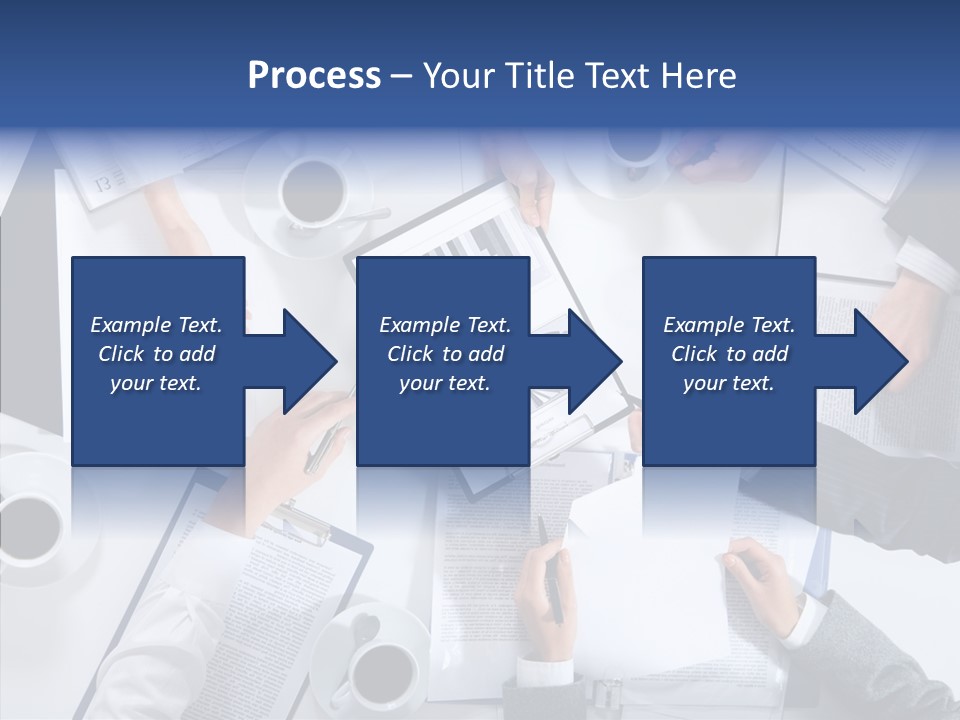 Discussion Desk Cup PowerPoint Template