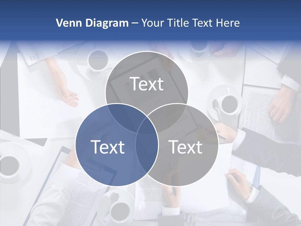 Discussion Desk Cup PowerPoint Template
