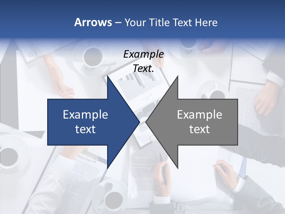 Discussion Desk Cup PowerPoint Template
