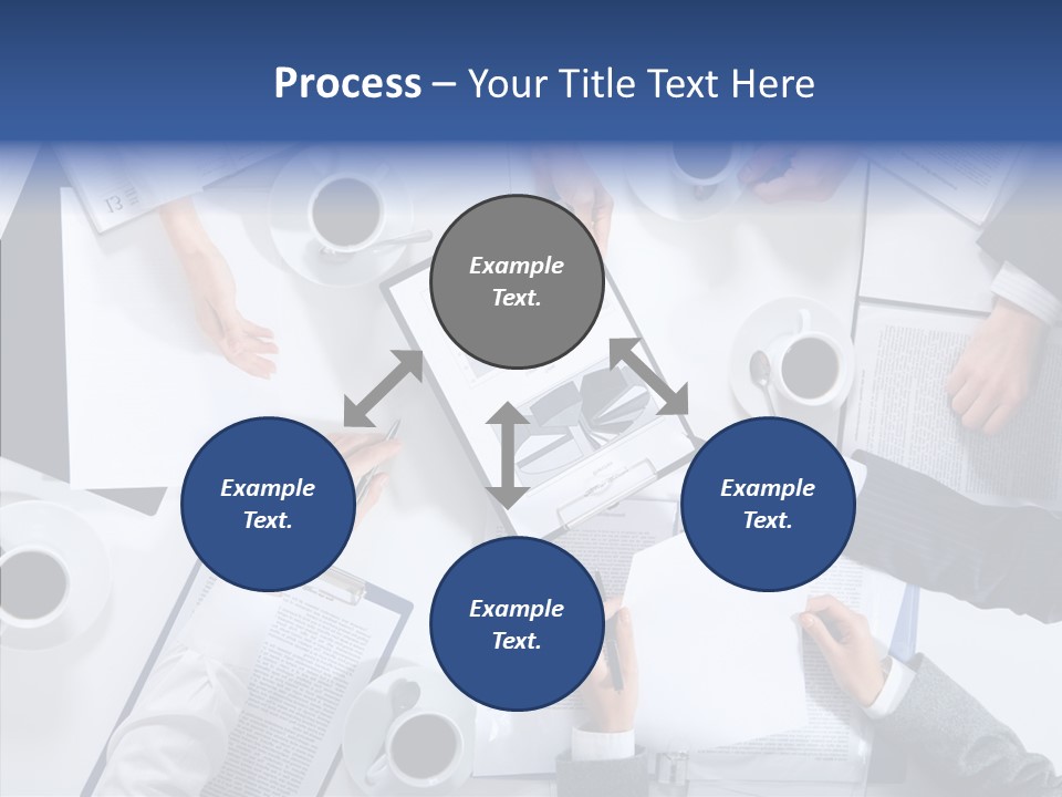 Discussion Desk Cup PowerPoint Template
