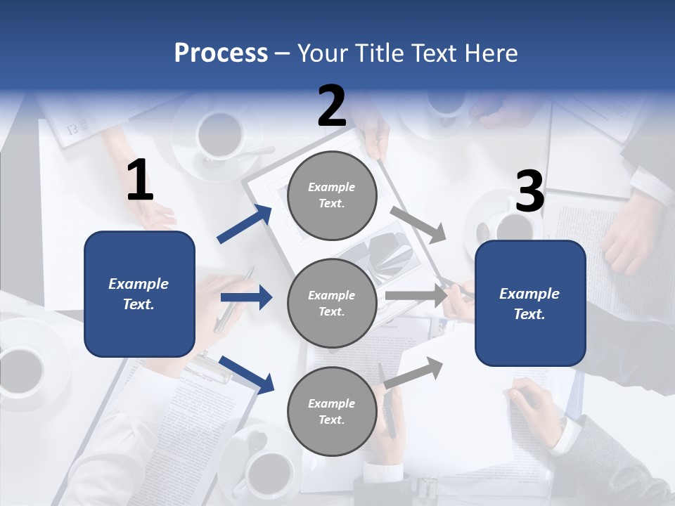 Discussion Desk Cup PowerPoint Template