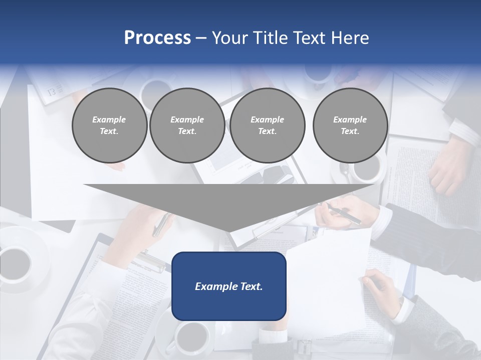 Discussion Desk Cup PowerPoint Template