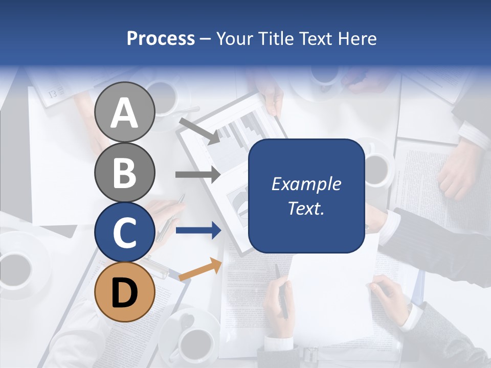 Discussion Desk Cup PowerPoint Template