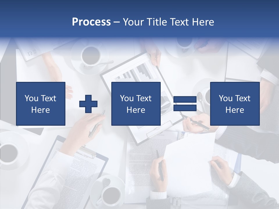 Discussion Desk Cup PowerPoint Template