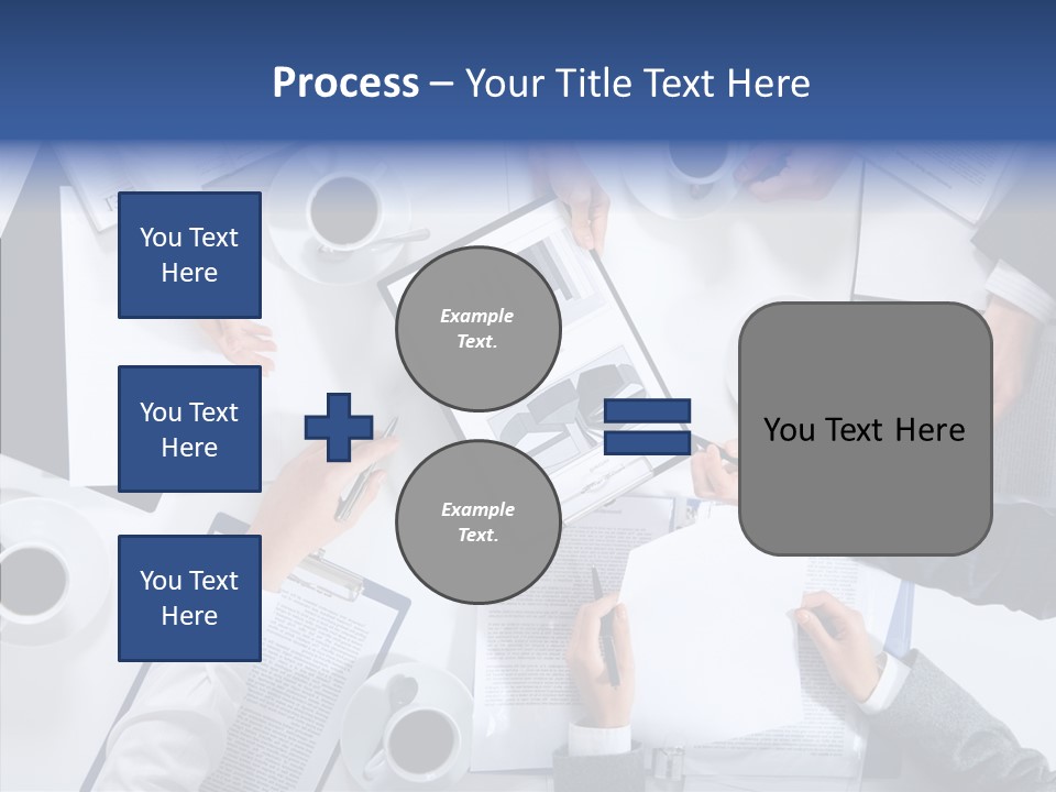 Discussion Desk Cup PowerPoint Template
