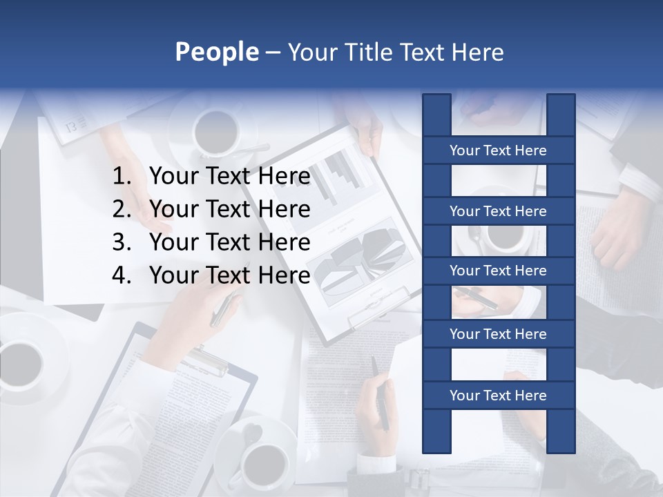Discussion Desk Cup PowerPoint Template