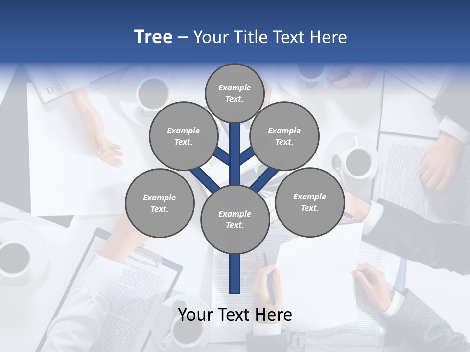 Discussion Desk Cup PowerPoint Template
