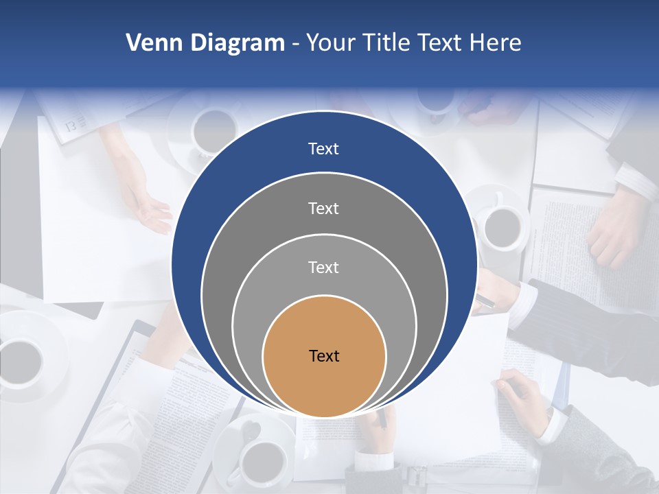 Discussion Desk Cup PowerPoint Template