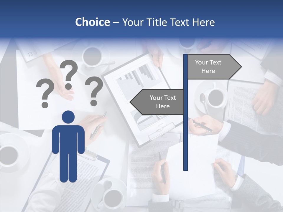 Discussion Desk Cup PowerPoint Template