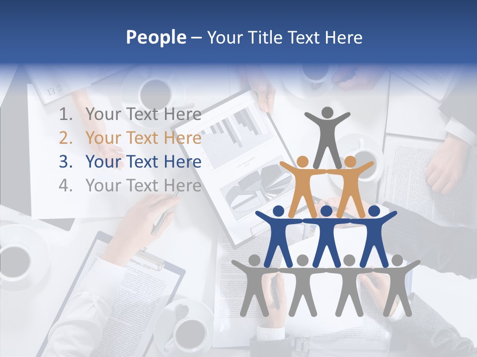 Discussion Desk Cup PowerPoint Template